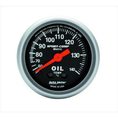 Auto Meter Sport-Comp Mechanical Metric Unit (Celsius) Oil Temperature Gauge - 3341-M